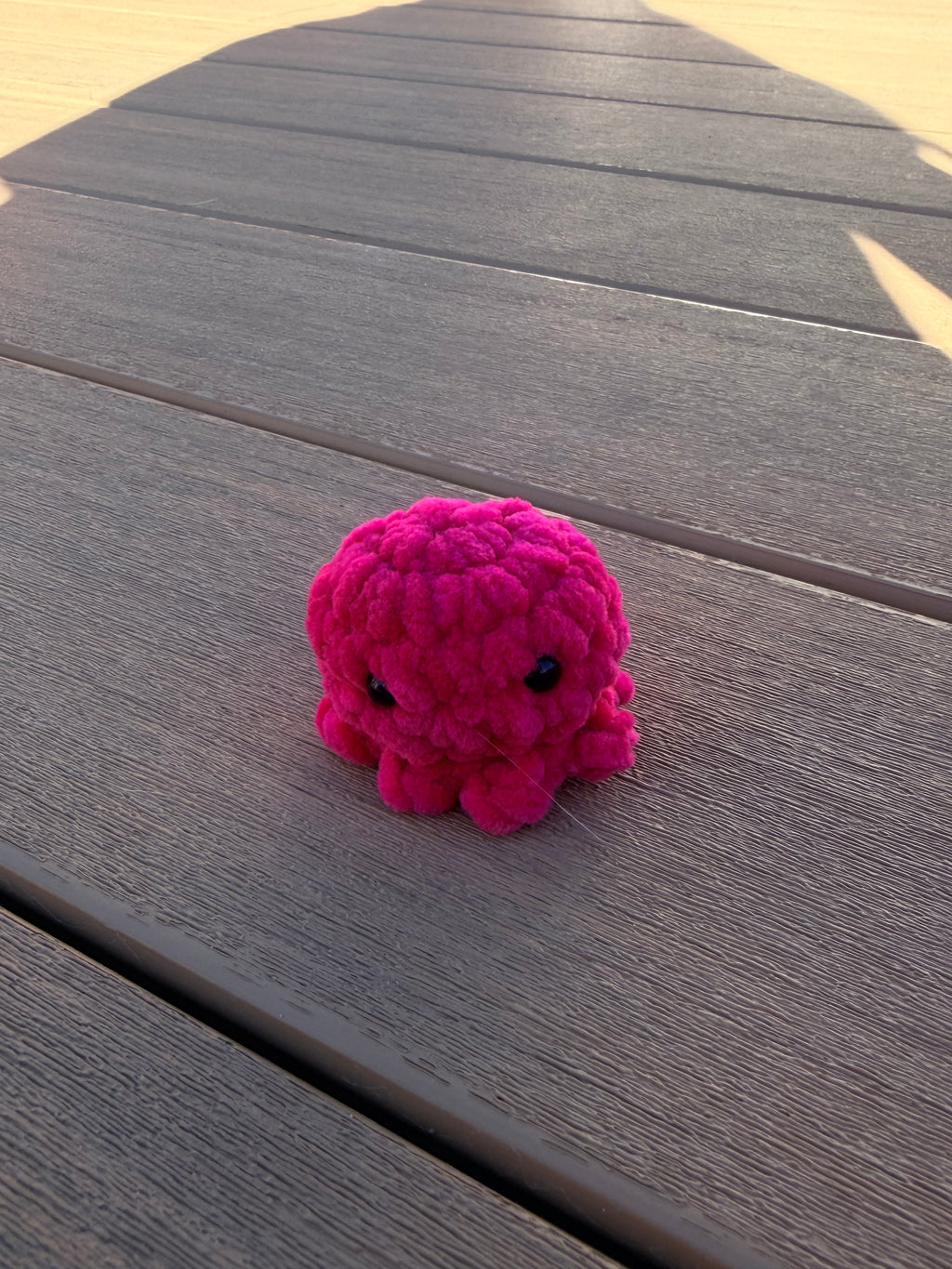 mini handmade crochet octopus