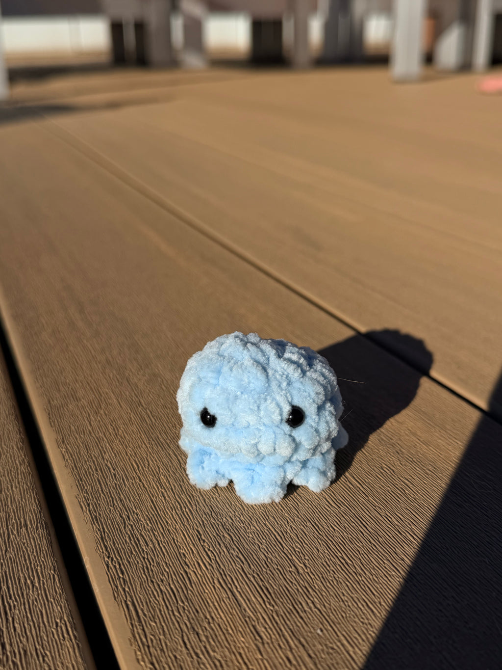 mini handmade crochet octopus