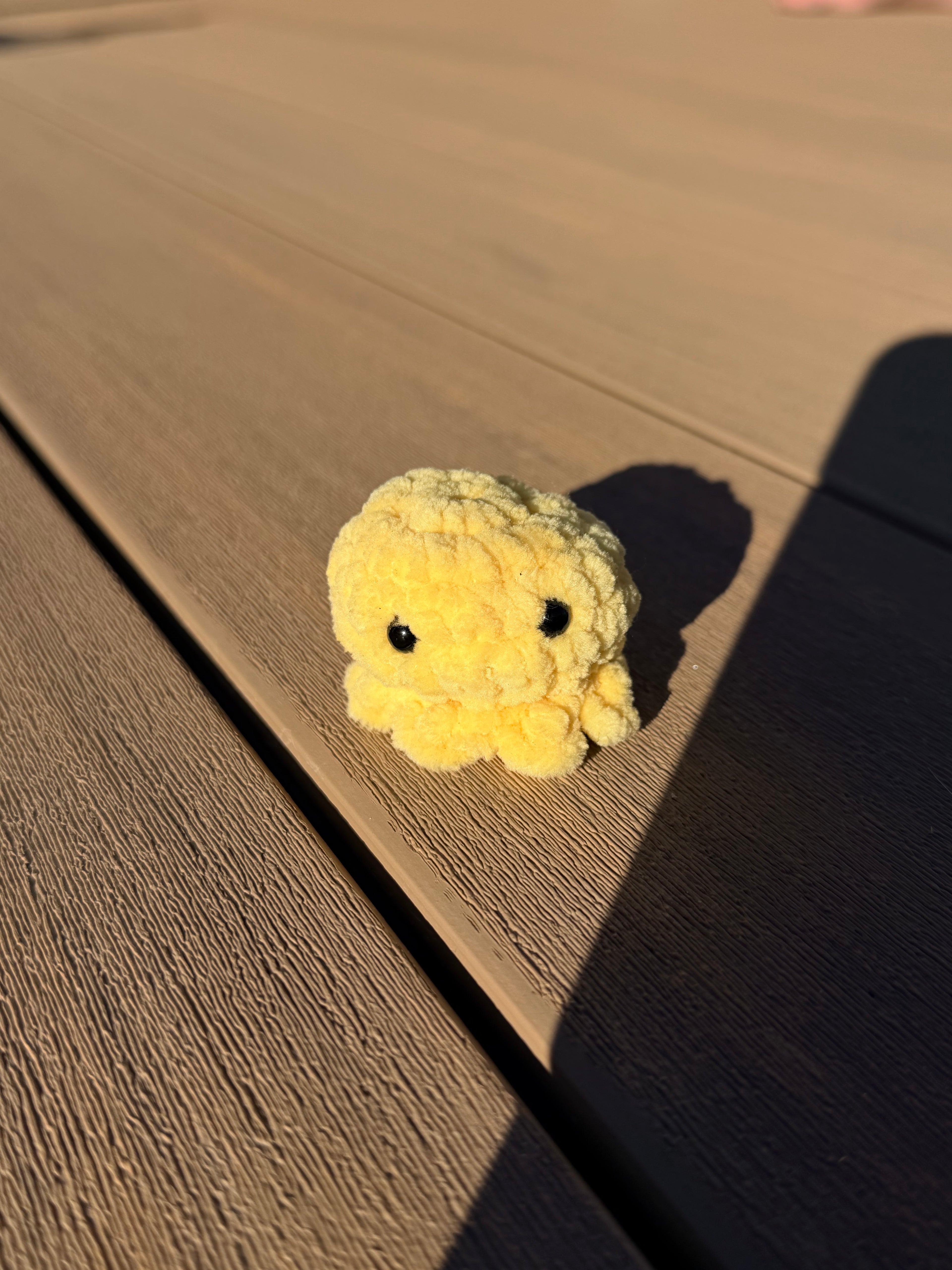 mini handmade crochet octopus