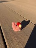 handmade tiny crochet chicken