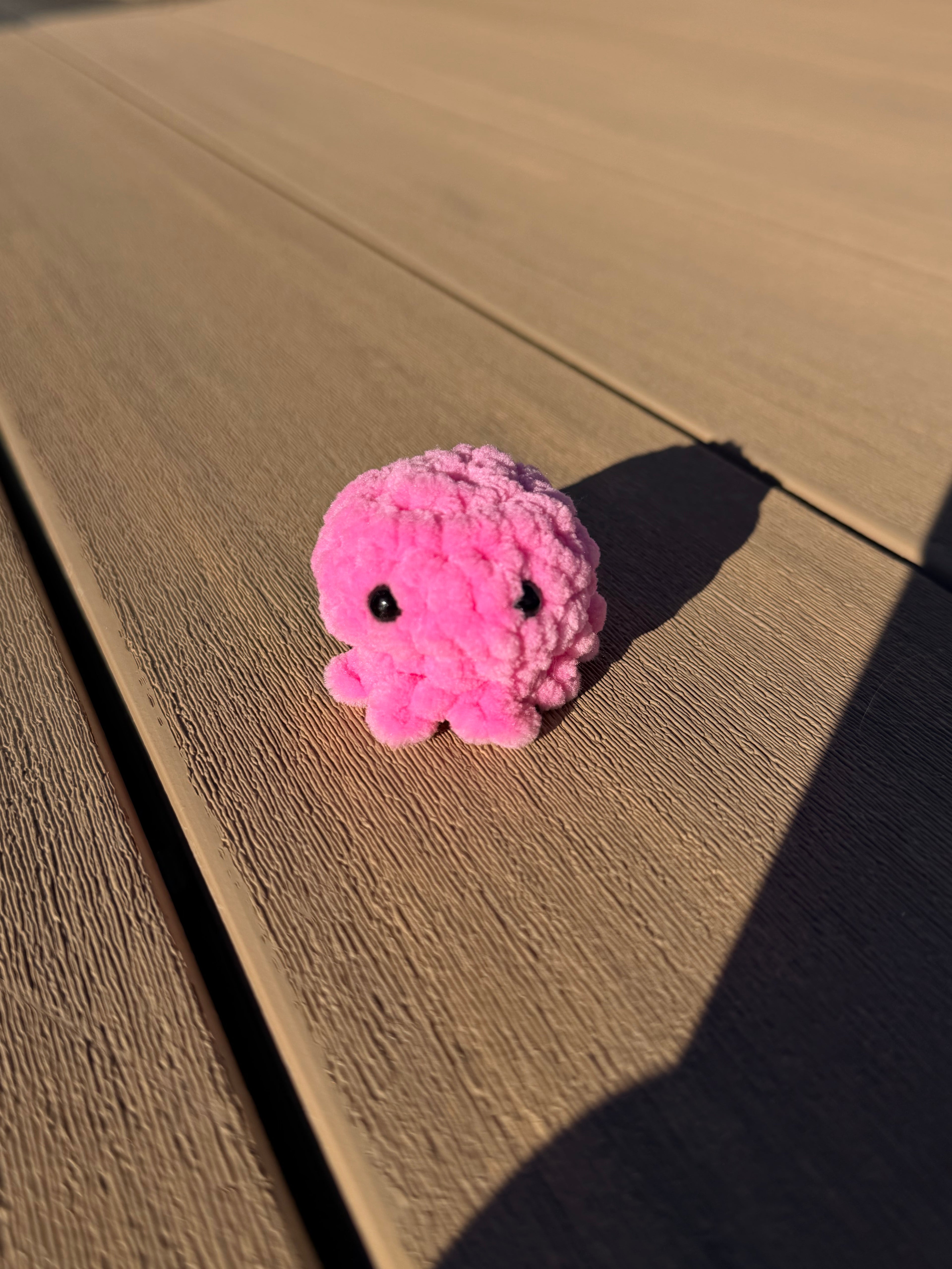 mini handmade crochet octopus