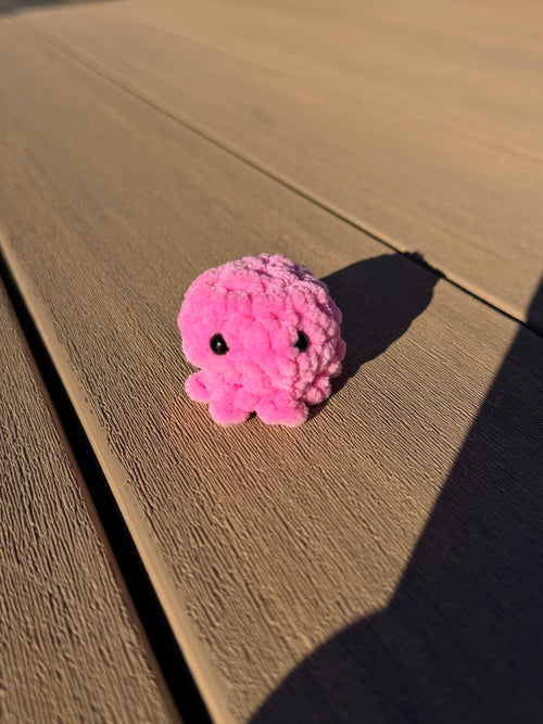mini handmade crochet octopus