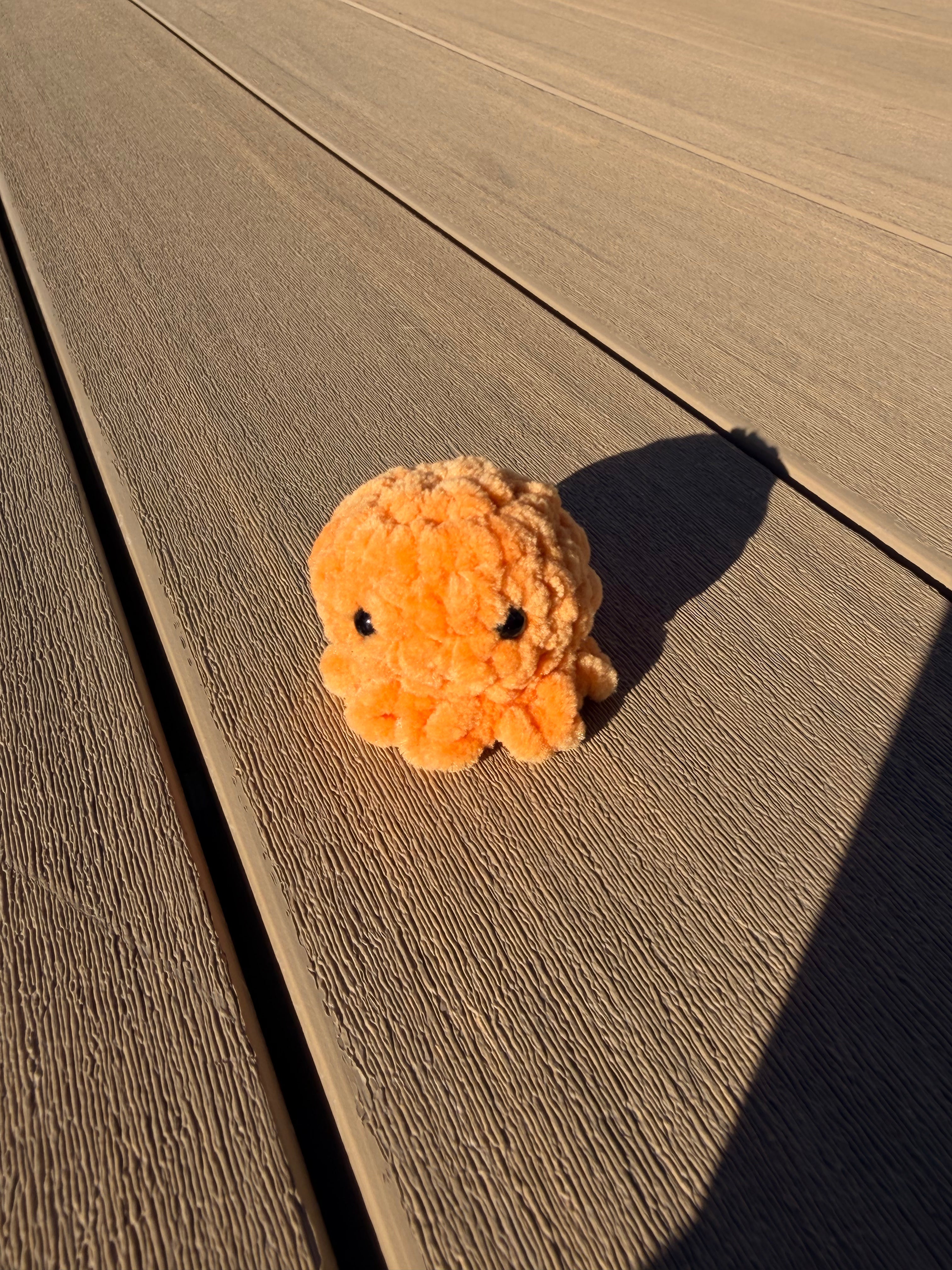 mini handmade crochet octopus