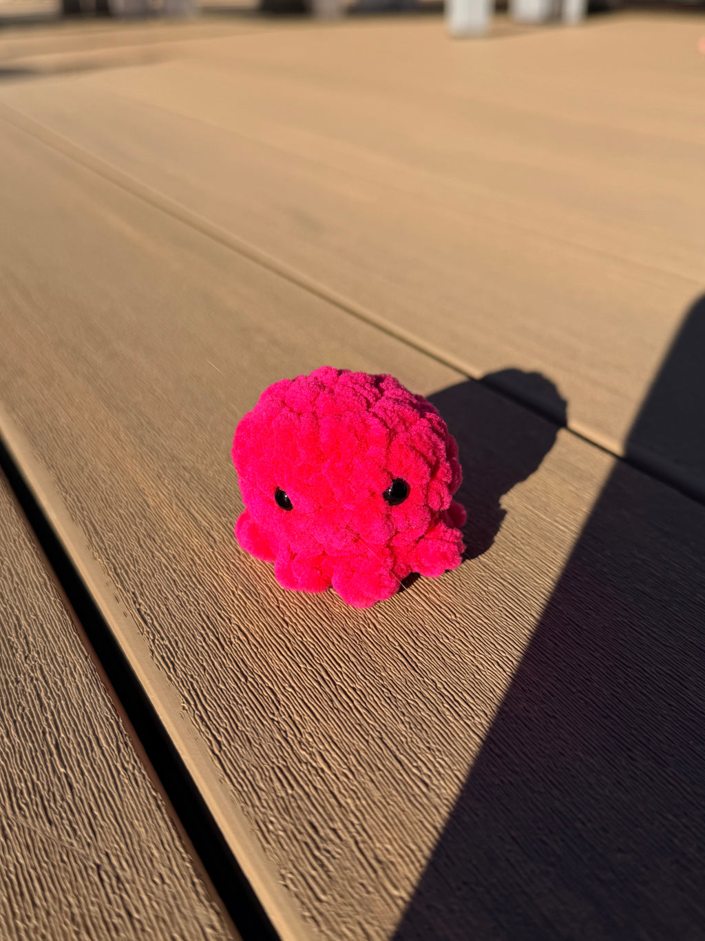 mini handmade crochet octopus